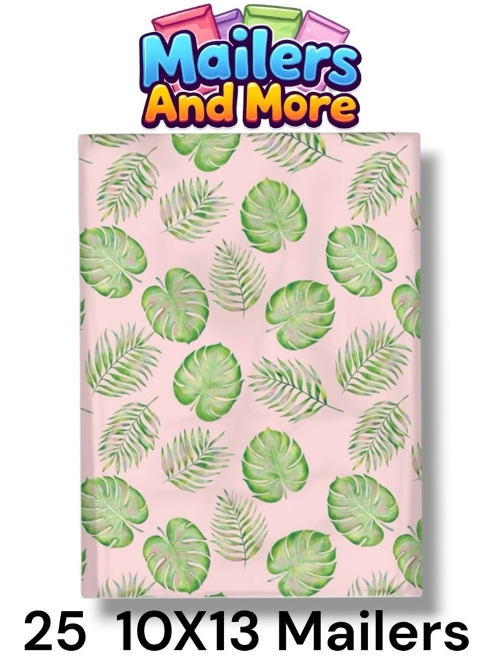25 10X13 Poly Mailers Palm Leaves, Shipping Envelopes PRICE IS FIRM